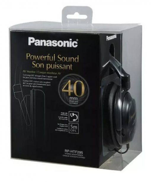 Panasonic RP-HTF295E-K Hi-Fi fejhallgató (fekete) #2