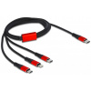 Delock USB 3-in-1 kábel szett (USB-C>Lightning™, Micro USB, USB Type-C™) 1m #2