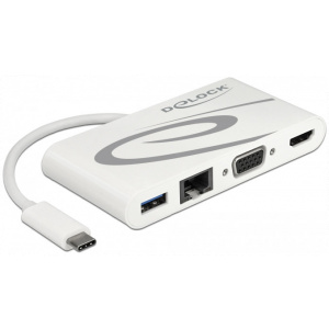 Delock USB Type-C™ 3.1 dokkolóállomás HDMI 4K 30 Hz + VGA + LAN + USB PD #2
