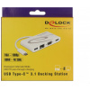 Delock USB Type-C™ 3.1 dokkolóállomás HDMI 4K 30 Hz + VGA + LAN + USB PD #5