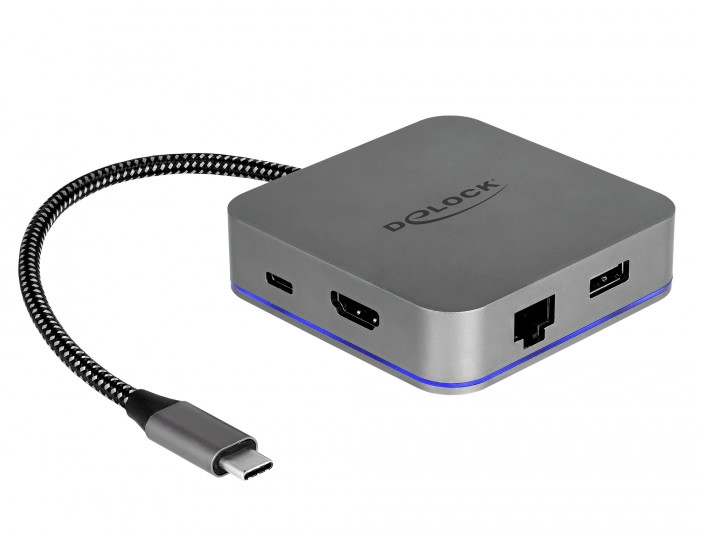 Delock USB Type-C™ dokkolóállomás HDMI 4K + LAN + USB PD 3.0, kijelzős #2