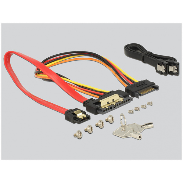 Delock 3.5"-es mobilkeret 2.5"-es SATA/SAS HDD/SSD-hez, rezgés elleni védelemmel #7