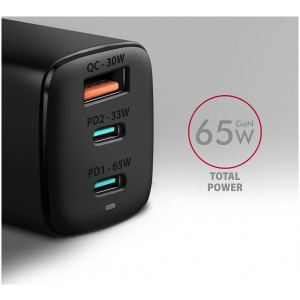 Axagon 220V-os USB-s fali gyorstöltő (1x QC4.0 + 2x PD USB-C port) #2