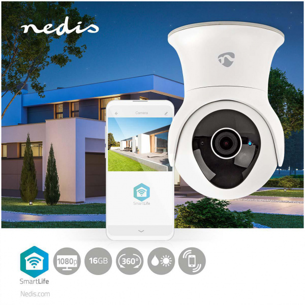 Nedis SmartLife kültéri IP kamera (Full HD, 16GB belső / felhő, mozgatható) #5
