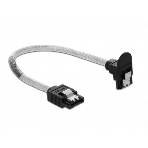 HDD SATA3 adatkábel fém csatokkal, 20cm (Delock, L csatlakozós) #2