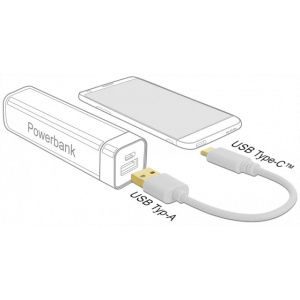 Delock töltőkábel USB A-típusú - USB Type-C™ csatlakozó végekkel 15 cm #2