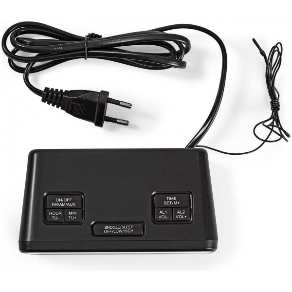 Nedis Digitális rádiós ébresztőóra (0,9"-os LED kijelző) #5