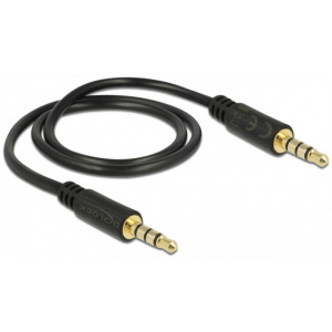3,5mm Combo Jack (4-pin) összekötő kábel (M/M) 0,5m Delock #2