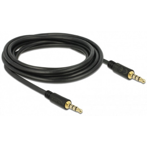 3,5mm Combo Jack (4-pin) összekötő kábel (M/M) 3m Delock #2