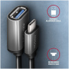 USB 3.2 (C) – USB 3.2 (A) (M/F) kábel 0,2m Axagon fekete #5