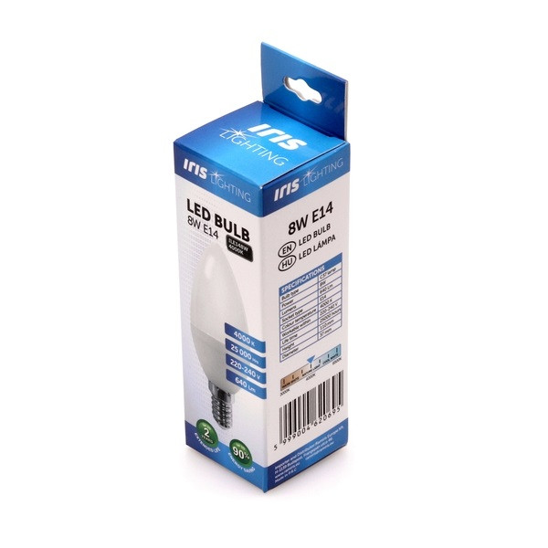 Iris LED fényforrás (E14 foglalat, 720 lm, 8W, semleges fehér) #3