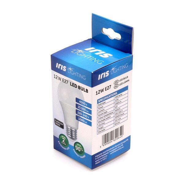 Iris LED fényforrás (E27 foglalat, 1080 lm, 12W, semleges fehér) #3