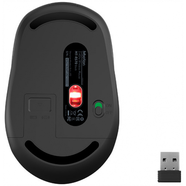 Meetion MT-R570 vezeték nélküli optikai egér, fekete #5
