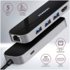 Axagon HMC-6GL SuperSpeed USB-C Combo 6-in-1 HUB #2