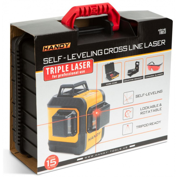 Handy Tools 3D lézeres szintező szett (15m-ig) #8