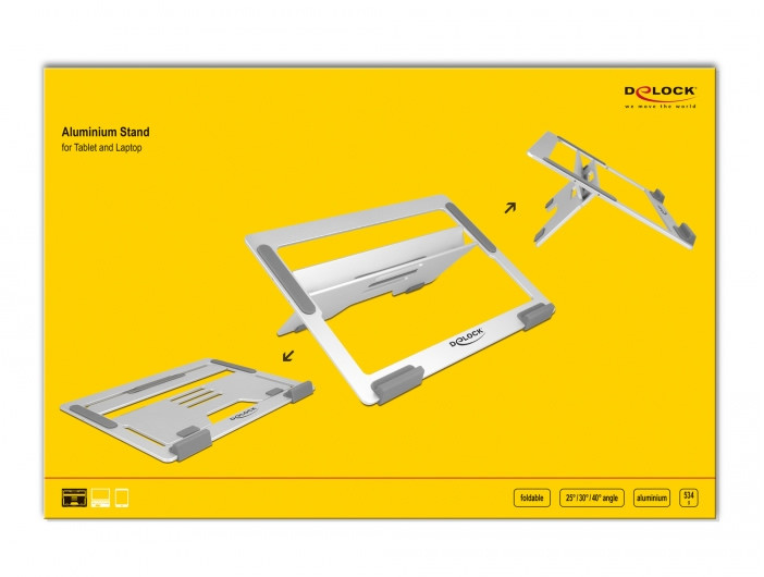 Delock tablet és laptop tartóállvány (ideális utazáshoz) #5