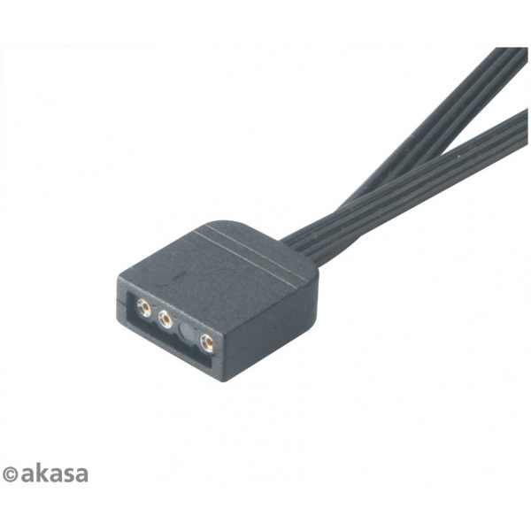 Akasa 3-pin aRGB elosztó kábel címezhető LED-hez (12cm) Duo Pack (2db) #3