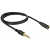 3,5mm Combo Jack (4-pin) hosszabbító kábel (M/F) 1m Delock #2