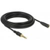 3,5mm Combo Jack (4-pin) hosszabbító kábel (M/F) 5m Delock #2