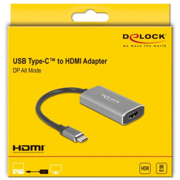 Delock 8K HD adapter USB Type-C™ (DP Alt mód) > HDMI aljzat HDR funkcióval #3