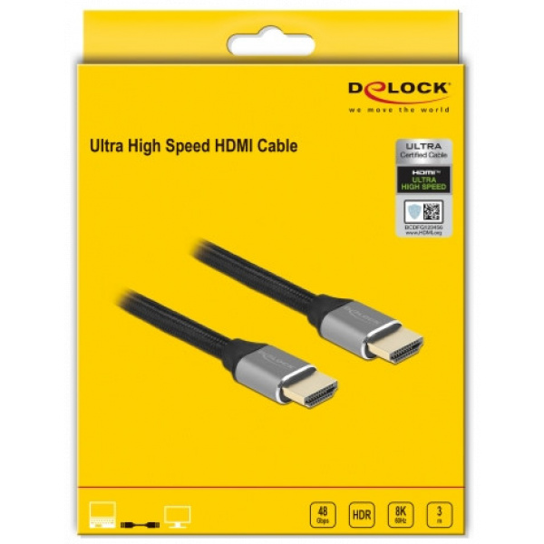 Delock HDMI-HDMI nagy sebességű kábel 3m 8K 60Hz #4
