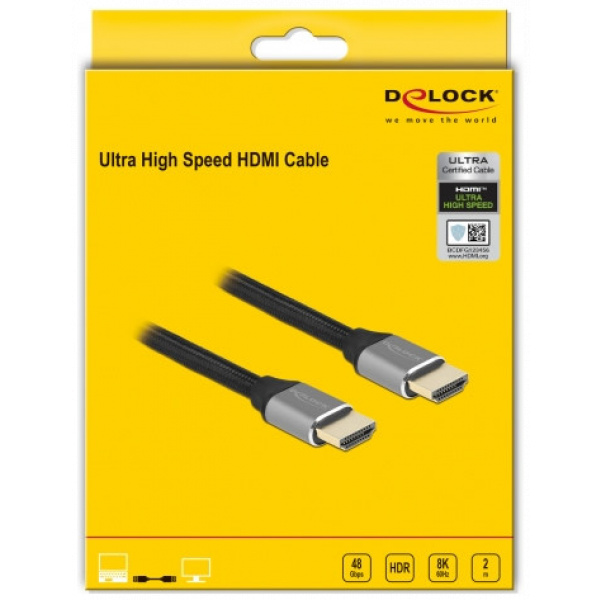 Delock HDMI-HDMI nagy sebességű kábel 2m 8K 60Hz #4