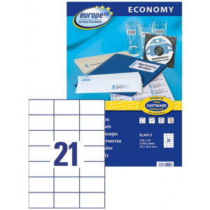 Avery Europe100 etikett címke (70 x 42,3 mm, 100 ív) #2