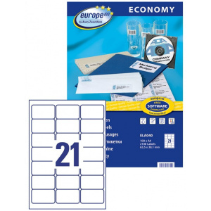 Avery Europe100 etikett címke (63,5 x 38,1 mm, 100 ív) #2