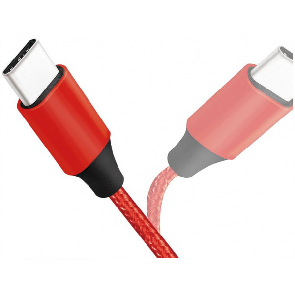 Logilink USB 2.0 C – C töltőkábel (szövet borítással, 3A) 1m #5