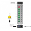 Delock USB 3.2 HUB 7 porttal, 1 gyorstöltő porttal, 1 USB-C™ PD 3.0 porttal #4
