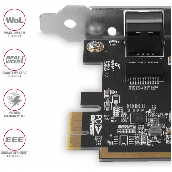Axagon PCEE-GRF Gigabit PCI-Express (x1) hálókártya #4