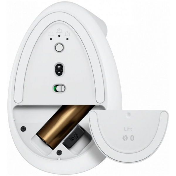 Logitech Lift Vertical Ergonómikus egér (halványszürke) #5