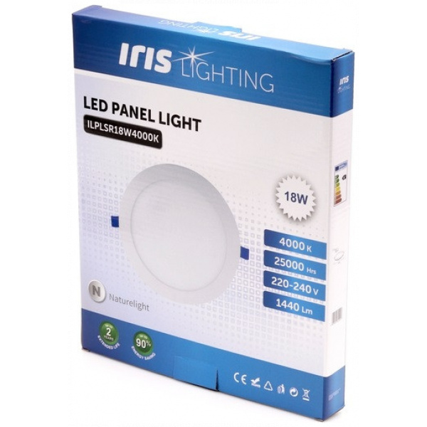 Iris LED kör panel (225 mm, 18W, 1440 lm, semleges fehér) #4