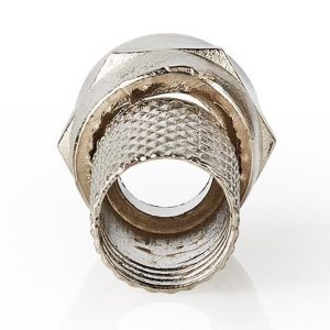 Antenna F csatlakozó dugó, krimpelhető (7,5 mm) #2