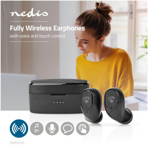 Nedis vezeték nélküli Bluetooth© fülhallgató töltő tokkal, érintésvezérlés 3053 #2