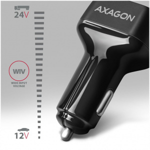 USB Car charger (autós töltő adapter) 1x USB-A QC3 + 1x USB-C PD (38W) - Axagon #2