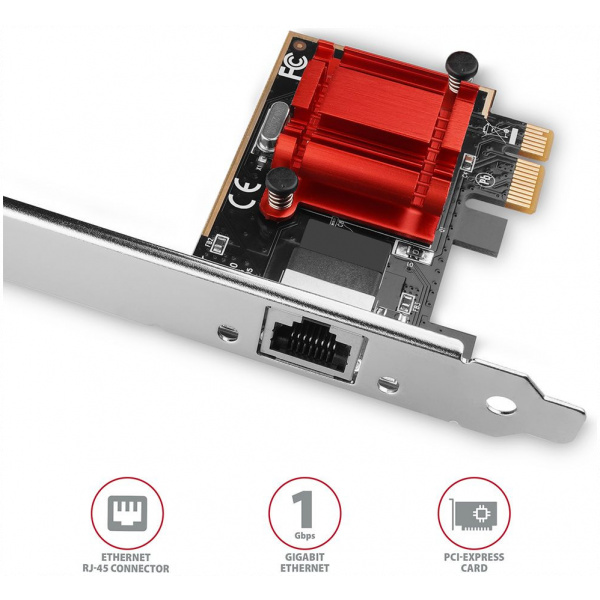 Axagon PCEE-GIX Gigabit PCI-Express (x1) hálókártya #2