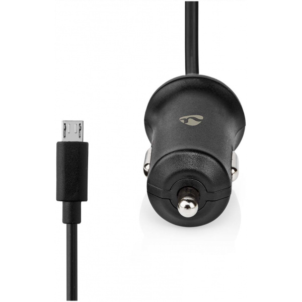 USB Car charger (autós töltő) 1m kábellel, micro USB csatlakozóval - Nedis #2