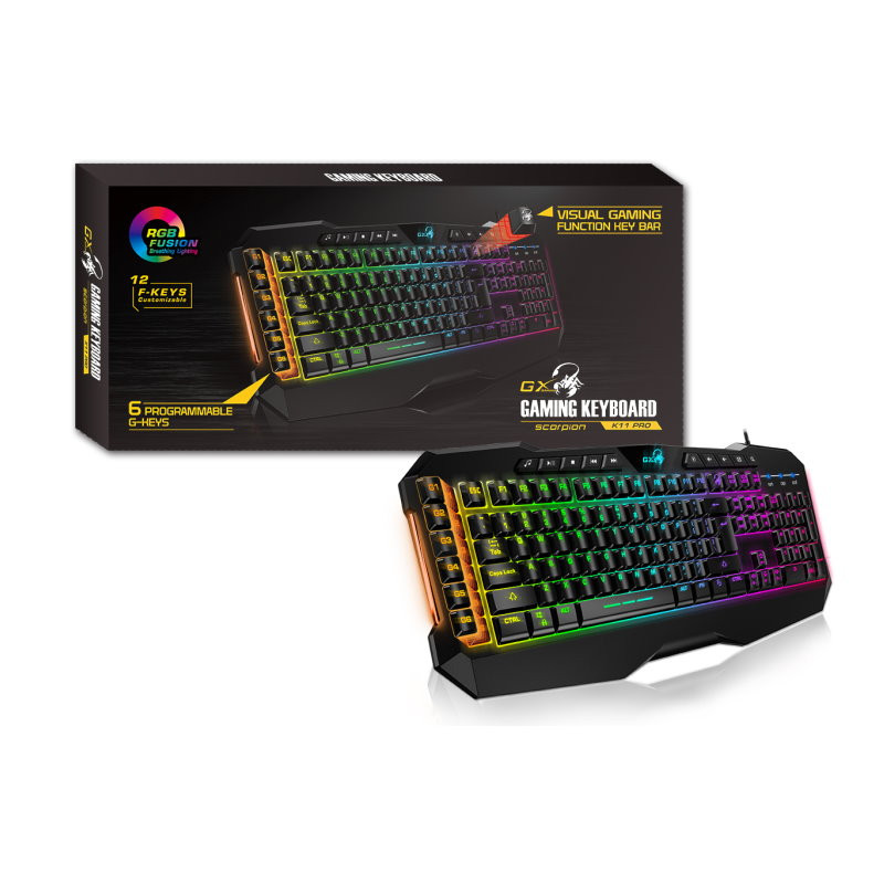 Genius Scorpion K11 Pro Gaming billentyű, háttérvilágítás (USB) #2