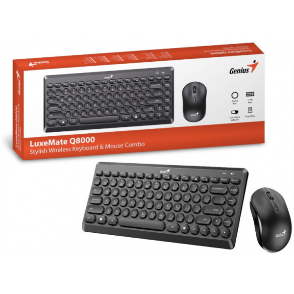 Genius LuxeMate Q8000 vezeték nélküli billentyű + egér szett #3