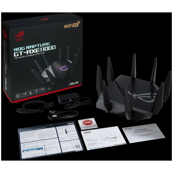 Asus ROG Rapture GT-AXE11000 3 sávos WiFi 6E gamer router 2,5G WAN/LAN porttal #7