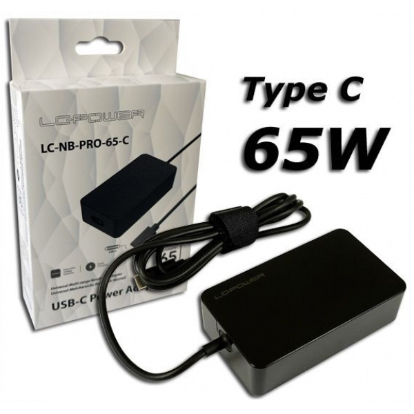 LC Power univerzális USB Type-C laptop töltő adapter (65W) #4