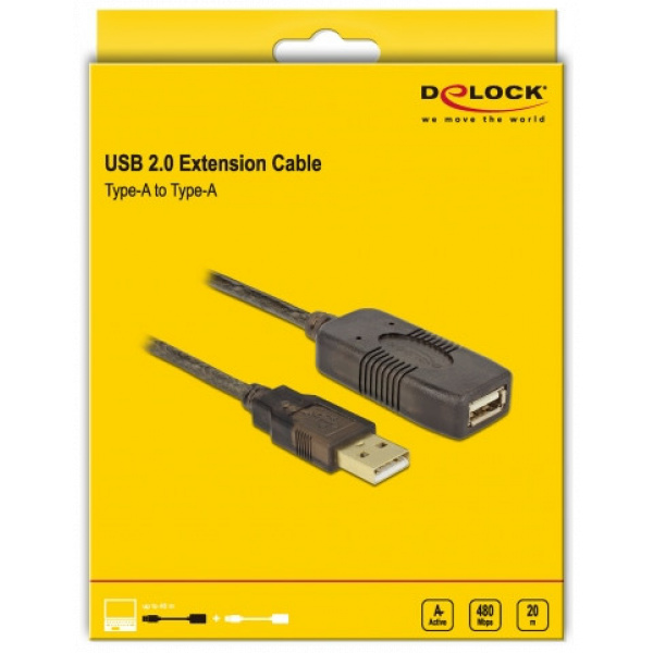 Delock USB 2.0 extender kábel, aktív 20m #4