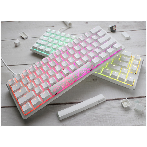 Ducky ONE 3 Mini mechanikus RGB billentyűzet (MX Blue) fehér #2