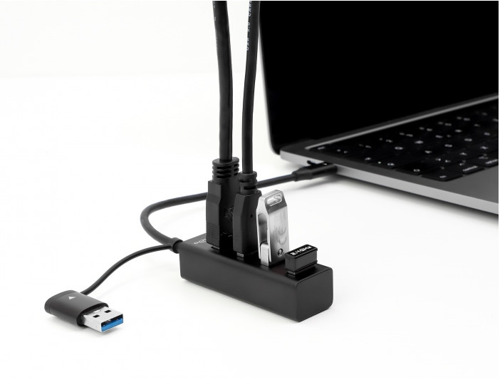 Delock 4-port USB 3.2 Gen 1 HUB USB Type-C™ vagy A-típusú USB csatlakozóval #2