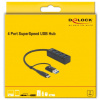 Delock 4-port USB 3.2 Gen 1 HUB USB Type-C™ vagy A-típusú USB csatlakozóval #3