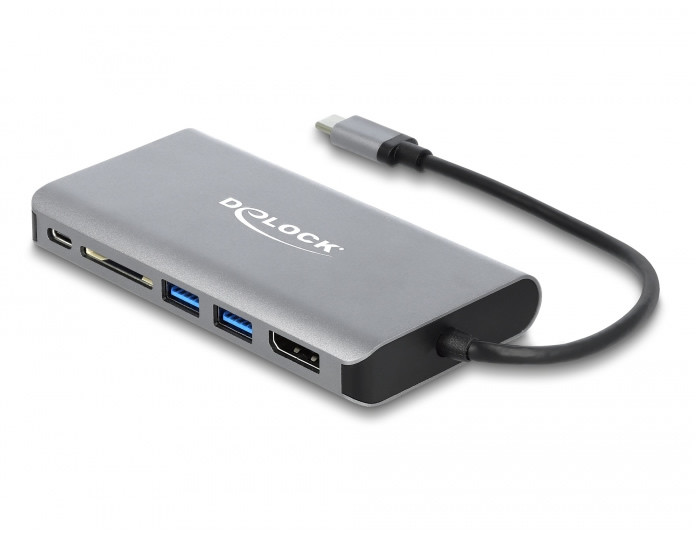 Delock USB Type-C™ dokkolóállomás HDMI 4K / DP / USB 3.2 / SD / LAN / PD 3.0 #2