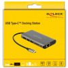 Delock USB Type-C™ dokkolóállomás HDMI 4K / DP / USB 3.2 / SD / LAN / PD 3.0 #3