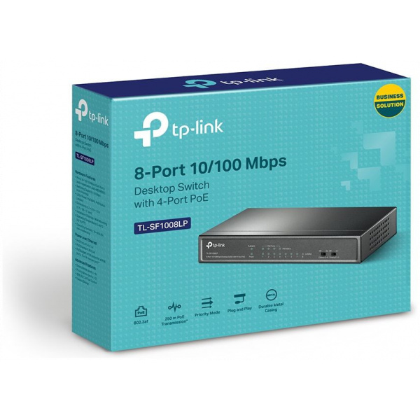 TP-Link TL-SF1008LP 8-port PoE switch 4 PoE porttal #3