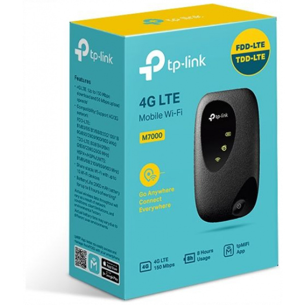 TP-Link 4G LTE Mobile Wi-Fi Router (TL-M7000) hordozható, 4G, SIM #4